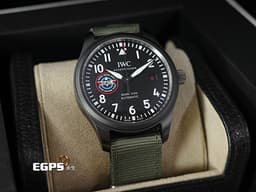 IWC 萬國 Pilots Mark XVIII 飛行員 IW324712 馬克十八&nbsp;<font color="#2056f8">TOP GUN 海軍空戰部隊「SFTI」特別版</font>&nbsp;大三針 黑陶瓷 <font color="#FF0000">2023年保單</font>&nbsp;自動上鍊 41mm