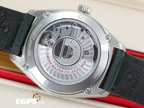 OMEGA 歐米茄 Constellation 星座 Globemaster Annual Calendar 系列&nbsp;&nbsp;13033412210001「Pie Pan Dial 多邊型立體綠色錶盤」碳化鎢材質外圈&nbsp;年曆錶&nbsp;不鏽鋼&nbsp;2022年台灣公司貨&nbsp;同軸擒縱&nbsp;自動上鏈 41mm