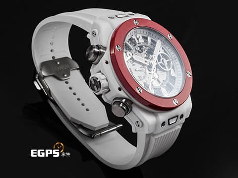 HUBLOT 宇舶 Big Bang Unico 大爆炸 左冠 白色陶瓷材質&nbsp;441.HF.2210.RW 2025年電子保卡 限量35支&nbsp;自動上鍊 42mm