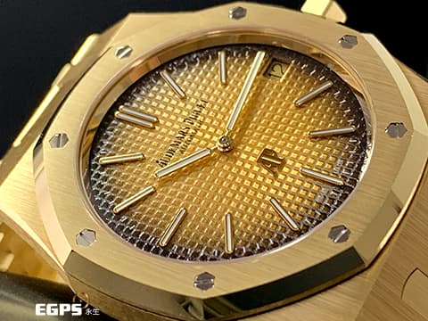 AUDEMARS PIGUET AP錶 愛彼 ROYAL OAK皇家橡樹 16202BA.OO.1240BA.02 18K黃金 2023年保單!!JUMBO超薄 NBA籃球大帝 "LEBRON JAMES" 配戴錶款 特殊迷人煙燻金黃色面~ 自動上鍊 39mm




