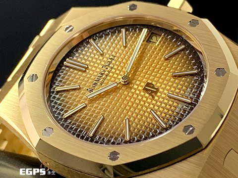AUDEMARS PIGUET AP錶 愛彼 ROYAL OAK皇家橡樹 16202BA.OO.1240BA.02 18K黃金 <font color="#ff0000">2023年保單!!JUMBO超薄</font> <font color="#00FFFF">NBA籃球大帝 "LEBRON JAMES" 配戴錶款 特殊迷人煙燻金黃色面~ </font>自動上鍊 39mm



