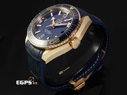 OMEGA 歐米茄 Planet Ocean 600&nbsp;21563442103001 18K玫瑰金材質 <font color="#05f0f0">藍色陶瓷單向旋轉錶圈、錶殼</font>&nbsp;<font color="#FF0000">2025年保卡 新錶訂價：999,000元&nbsp;</font>同軸擒縱 自動上鏈 43.5mm