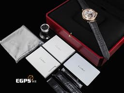 CARTIER 卡地亞 Pasha de Cartier HPI01575 18K玫瑰金材質 <font color="#05f0f0">陀飛輪 錶冠鑲嵌0.36克拉 錶圈鑲嵌47顆(共1.98克拉)&nbsp;&nbsp;</font><font color="#ff0000">2026年保卡 新式「QuickSwitch」錶帶快拆系統 附皮革錶帶 新錶訂價：約3,480,000元&nbsp;</font>自動上鍊 35.1mm