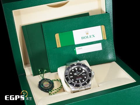 ROLEX 勞力士 Sea-Dweller 蠔式 海使者 50週年款 126600 單紅 MK2 皇冠面盤 不鏽鋼 陶瓷圈 排氦氣閥 2019年保單 潛水錶 自動上鏈 43mm