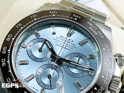 ROLEX 勞力士 DAYTONA 116506A 宇宙計時型 116506 A 迪通拿 鉑金 PT950 計時碼表 原廠鑽石時標 自動腕錶 冰藍色面盤 栗啡色陶瓷圈  冰藍面 <font color="#05f0f0">木村拓哉&nbsp;停產款 2022年<font style="">新式保卡</font></font>&nbsp;<font color="#ff0000">一手錶未整理&nbsp;保有原廠膠膜</font> 自動上鍊 40mm