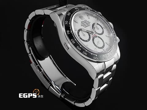 ROLEX 勞力士 Cosmograph Daytona 宇宙計時型 迪通拿 126500LN 計時碼表 白熊貓 白色面盤搭配黑色計時圈&nbsp;不鏽鋼材質 陶瓷錶圈 最新4131機芯 2025年保卡 極稀少全部原廠膠膜&nbsp;自動上鍊 40mm