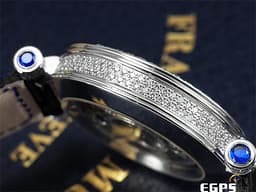 FRANCK MULLER  FM  法蘭穆勒 Double Mystery 神秘 DM42D2RCD 18K白金材質&nbsp;<font color="#05f0f0">原鑲滿天星鑽石面盤、雙排鑽圈、鑽耳、鑽扣</font><font color="#FF0000">&nbsp;新錶訂價：2,630,000元&nbsp;</font>自動上鍊 42mm