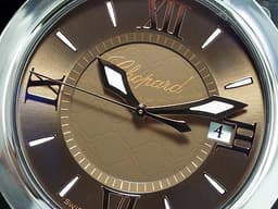 CHOPARD 蕭邦 拜占庭系列  Imperiale 388532-6011 皇家 不鏽鋼&amp;18K玫瑰金材質 <font color="#f1b83b">半金款 巧克力色雕紋面盤</font> 石英機芯 36mm
