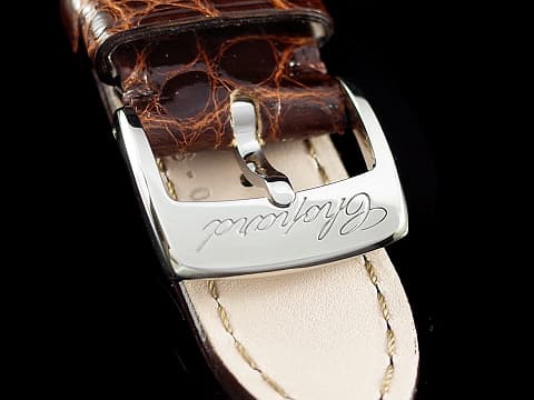 CHOPARD 蕭邦 拜占庭系列  Imperiale 388532-6011 皇家 不鏽鋼&amp;18K玫瑰金材質 半金款 巧克力色雕紋面盤 石英機芯 36mm