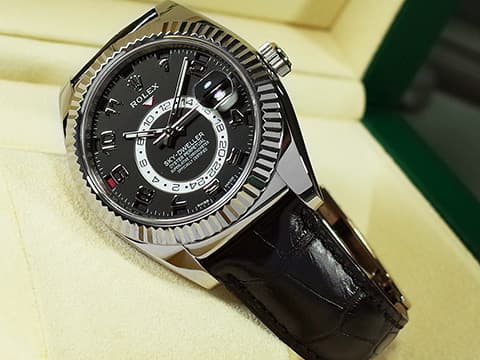 ROLEX 勞力士 Sky-Dweller 326139 蠔式 天行者 沙羅裝置 年曆錶 兩地時區 18K白金材質 自動上鍊 42mm