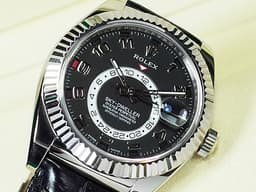 ROLEX 勞力士 Sky-Dweller 326139 蠔式 天行者 沙羅裝置 年曆錶 兩地時區 18K白金材質 自動上鍊 42mm