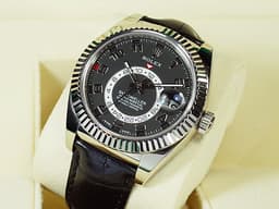 ROLEX 勞力士 Sky-Dweller 326139 蠔式 天行者 沙羅裝置 年曆錶 兩地時區 18K白金材質 自動上鍊 42mm