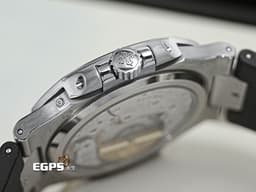 Patek Philippe 百達翡麗 PP錶 Nautilus Moonphase 金鷹 鸚鵡螺 5712G 小秒針 動能顯示 月相盈虧 5712 G 搭配Rubber B黑色橡膠錶帶 18K白金 <font color="#ff0000">一代經典 絕版日內瓦印記機芯</font> 自動上鍊 43x38mm