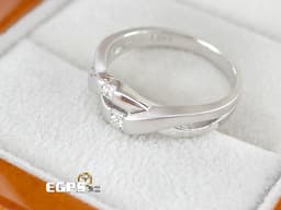 點睛品 天然鑽石 K金鑽戒 白K金 天然鑽石  共0.15CT 天然真鑽 鑽石戒指 女戒