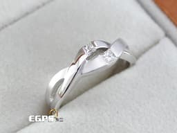 點睛品 天然鑽石 K金鑽戒 白K金 天然鑽石  共0.15CT 天然真鑽 鑽石戒指 女戒