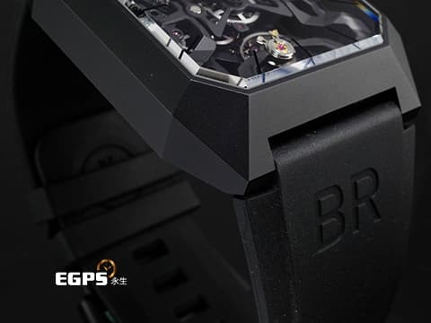 Bell &amp; Ross 柏萊士 INSTRUMENTS BR-03 Cyber Ceramic&nbsp;匿蹤戰機設計 鏤空面盤 黑色陶瓷材質&nbsp;2024年保卡 限量500支&nbsp;自動上鍊 42mm