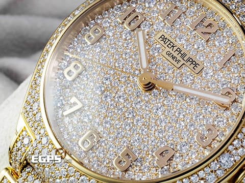 PATEK PHILIPPE  百達翡麗 PP Twenty~4 7300/1450R-001 18K玫瑰金材質 滿天星鑽石面盤 原鑲鑲嵌3,238顆鑽石（共約17.21克拉）2021年保單 僅試戴收藏 一手錶未整理 新錶訂價：14,043,000元&nbsp;自動上鏈 36mm
