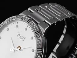 PIAGET 伯爵 Dancer 舞者系列 G0A31046 P10358 18K白金材質 鍊帶款&nbsp;<font color="#ffff00">原鑲鑽石錶圈、鑲鑽時標</font>&nbsp;<font color="#ff0000">整支約重3.06兩</font> 手動上鍊 38mm
