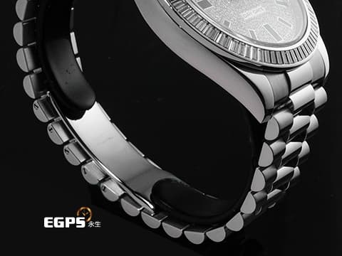 ROLEX 勞力士 DAY-DATE 218399BRIL-83219 18K白金材質 原廠鑲嵌滿天星鑽石面盤 原廠鑽石時標&nbsp;已回勞力士原廠保養，延長保固至2027年10月&nbsp;自動上鍊 41mm