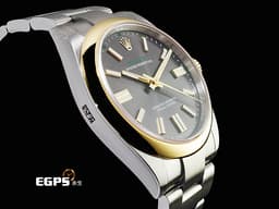 ROLEX 勞力士 Oyster Perpetual 41 蠔式恆動型 134303 OP41 不鏽鋼&amp;18K黃金材質 半金&nbsp;<font color="#05f0f0">今年最新款 100週年紀念款 石板灰色太陽放射紋面盤</font> <font color="#058703">100週年字樣 勞力士綠色「ROLEX」字樣以及綠色方格時標</font>&nbsp;<font color="#FF0000">2026年木紋保卡 保有原廠全膜</font>&nbsp;自動上鍊 41mm