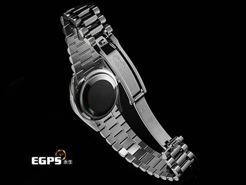 ROLEX 勞力士 Oyster Perpetual Day-Date 36 DD36 128239 18K白金材質  原廠鑲嵌滿天星鑽石面盤  原廠10顆方形切割彩虹漸變色寶石 2021年保卡 自動上鏈 36mm