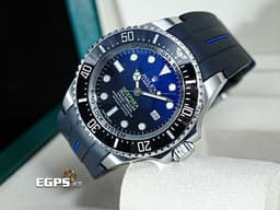 ROLEX 勞力士 Sea-Dweller DeepSea 海使者 深海 116660DB 水鬼王 <font color="#66B3FF">D-Blue 漸<font color="#0080FF">層<font color="#0000E3">藍</font></font></font>&nbsp;陶瓷外框 不鏽鋼 116660 DB <font color="#ff0000">搭配Rubber B橡膠錶帶</font> 排氦氣閥 潛水錶 自動上鍊 44mm