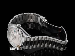 ROLEX 勞力士 Oyster Perpetual Day-Date 36 DD36 128239 18K白金材質 <font color=#FF0000>2020年新式保卡 元首型（President） 原廠膠膜全膜 </font> <font color=#f6d2de>粉紅色蛋白石 原廠鑲嵌56顆鑽石時標</font> 自動上鏈 36mm