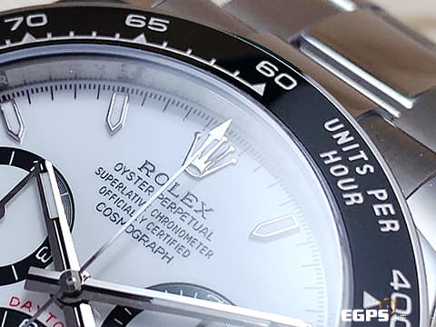 ROLEX 勞力士 Cosmograph Daytona 宇宙計時型 迪通拿 126500LN 計時碼表 白熊貓 白色面盤搭配黑色計時圈 126500 LN 不鏽鋼 陶瓷錶圈 最新4131機芯 2025年保單 自動上鍊 40mm