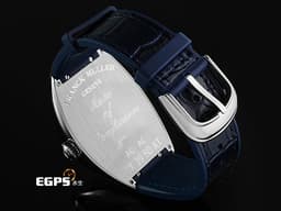 FRANCK MULLER 法蘭穆勒 Curvex CX CX36 酒桶型 不鏽鋼材質 <font color="#0582f5">三維曲線藍色面盤</font> <font color="#ff0000">2025年保單 台灣公司貨 自動上鍊</font>  36.5 x 52.65 mm