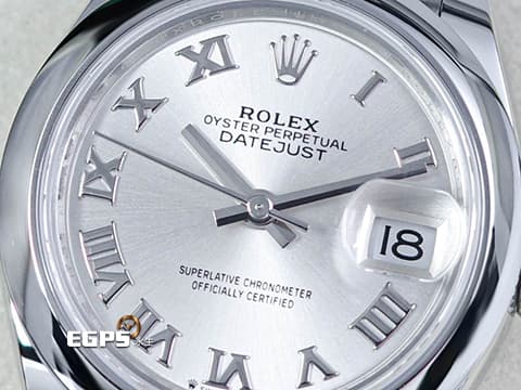 ROLEX 勞力士 Lady-Datejust 28 蠔式日誌型 279160&nbsp;銀色面盤搭配羅馬數字時標&nbsp;經典 DJ28 不鏽鋼&nbsp;2026年保卡 蠔式（Oyster）三節板帶 自動上鍊 28mm
