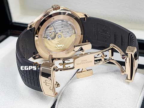 PATEK PHILLIPPE 百達翡麗 PP錶 Aquanaut 海底探險家 5167R-001 玫瑰金&nbsp; 超缺貨~ 超搶手~ 最新型三叉戟錶扣~&nbsp; 5167 R 深棕色格紋面盤 2023年保單 自動上鏈 40mm