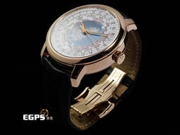 Vacheron Constantin VC 江詩丹頓 Patrimony Traditionnelle 傳承系列 86060/000R-9640 18K玫瑰金材質  <font color="#0582f5">蘭伯特投影世界地圖 超複雜三錶盤設計 有別於一般世界時區24個時區 這款有能準確的顯示37個時區</font><font color="#FF0000"> 2016年保卡 新錶訂價1,615,000元</font>&nbsp; 自動上鍊 42.5mm