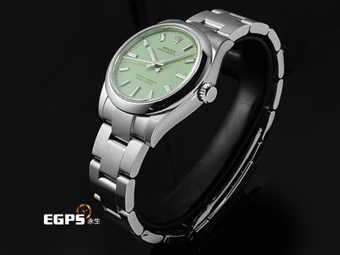 ROLEX 勞力士 Oyster Perpetual 31 經典 蠔式恆動型 277200 2025年最新款 開心果綠色噴漆面盤&nbsp;OP31 不鏽鋼 2025年保卡 保有大部分原廠膠膜&nbsp;自動上鍊 31mm