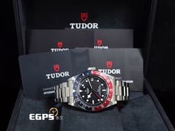 TUDOR 帝舵 Black Bay GMT 碧灣 79830RB 兩地時間 可樂圈 79830 RB <font color="#EA0000">紅</font><font color="#0000C6">藍</font>圈 不鏽鋼 <font color="#FF0000">Pepsi 百事圈 2021年保單</font>&nbsp;潛水錶 自動腕錶 41mm