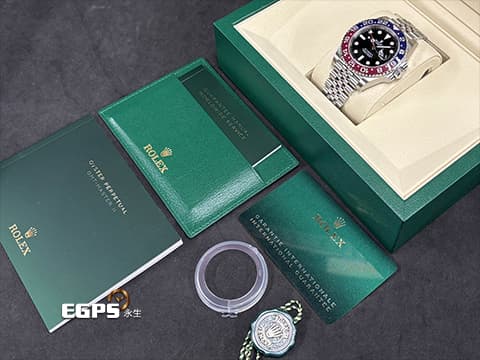 ROLEX 勞力士 GMT-Master II 格林威治型&nbsp;126710BLRO 不鏽鋼材質&nbsp;百事圈 陶瓷紅藍雙色圈&nbsp;2025年保卡 整只膠膜未撕&nbsp;自動上鍊 40mm