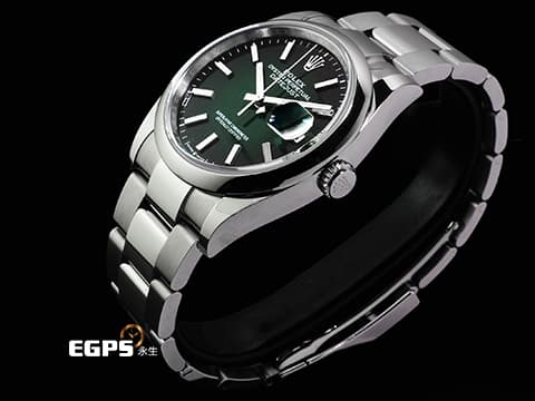 ROLEX 勞力士 Datejust 36 蠔式日誌型 DJ36 126200 不鏽鋼材質 Green Ombre&nbsp;漸層綠色 2026年保卡&nbsp;自動上鍊 36mm