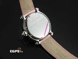 CHOPARD 蕭邦 Happy Sport Zodiac 快樂鑽 星座 雙魚座 288347-3013 <font color="#f6cee8"> 粉色面盤 原廠雙魚座造型跑鑽</font> 不鏽鋼 <font color="FF0000">2024年保單</font> 石英機芯 38mm