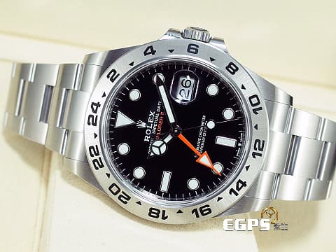 ROLEX 勞力士 Explorer II 蠔式 探險家2型 226570 黑色面盤 探二 橘色兩地時間指針 GMT 不鏽鋼 新款3285機芯 2024年保卡 自動上鍊 42mm