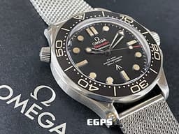 OMEGA 歐米茄 Seamaster Diver 300 海馬 21090422001001 經典<font color=#cc66000></font>鈦金屬 米蘭錶帶 <font color=#FF0000>《No Time to Die 生死交戰 007限定款》2024年保卡 台灣公司貨 僅貼膜收藏極新品 </font> 同軸擒縱 潛水錶 自動上鍊 42mm