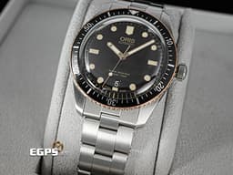 Oris 豪利時 Divers Sixty-Five系列 1965 <font color="#EA7500">復刻1965年ORIS第一款潛水錶 青銅外圈 復古色時標</font>&nbsp;01733770743540782018 不鏽鋼 大三針 <font color="#ff0000">復古箱型藍寶石水晶玻璃</font>&nbsp;<font color="#FF0000">2023年台灣公司貨</font>&nbsp;自動腕錶 40mm
