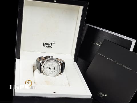 Montblanc 萬寶龍 Homage to Nicolas Rieussec 113289 尼可拉斯&nbsp;向尼可拉斯致敬 特別版 限量100顆&nbsp;單按把&nbsp;GMT 兩地時間 日夜顯示 2025年保卡 自動上鍊 43mm