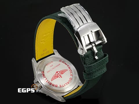 BREITLING 百年靈 Avenger 42 復仇者系列 A17328101L1X1 不鏽鋼材質&nbsp;綠色面盤&nbsp;2025年保卡 自動上鍊 42mm