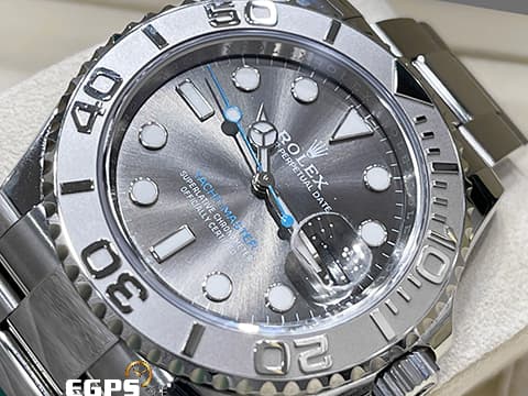 ROLEX 勞力士 Yacht-Master 遊艇名仕 126622 灰面藍針 不鏽鋼 鉑金錶圈 最新式3235新機芯 2019年台灣公司貨  自動上鍊 40mm