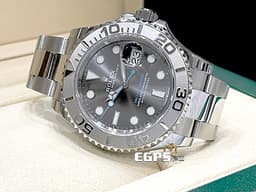 ROLEX 勞力士 Yacht-Master 遊艇名仕 126622 灰面藍針 不鏽鋼 鉑金錶圈 <font color=#FF0000>最新式，3235新機芯 2019年保單 台灣公司貨</font> <font color=#ffff00>附一條黑色藍線Rubber B橡膠帶 自由切換搭配風格</font> 自動上鍊 40mm