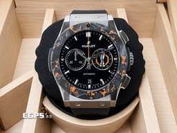 HUBLOT 宇舶 Classic Fusion Chronograph 經典融合 541.NQ.1470.RX.UEL26 <font color="#eb820a">橘色玻璃纖維錶圈 UEFA EuropaLeague 官方授權限量版 鈦金屬材質錶殼</font>&nbsp;計時碼錶 <font color="#FF0000">2026年保單 全球限量50只</font> 自動上鍊 42mm