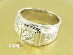 K金鑽戒 白K金 天然鑽石 鑽石戒指 白K金鑽戒 1.01CT