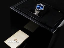 BVLGARI 寶格麗 BULGARI 103720 不鏽鋼材質 <font color="#05f0f0">藍色太陽紋放射面盤</font>&nbsp;<font color="#ff0000">2025年保卡</font> 自動上鍊 40mm