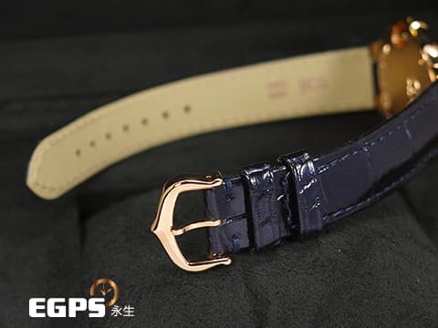 CARTIER 卡地亞 Ballon Bleu 藍氣球 WGBB0053&nbsp;原廠鑲嵌21顆鑽石 (共重0.10克拉) 銀白色陽光射線壓紋錶盤 中型 經典鑲嵌藍色尖晶石錶冠 玫瑰金材質 2024年保卡 自動上鍊 36mm