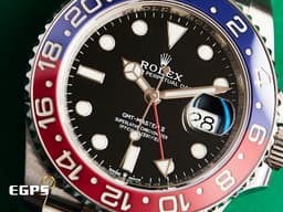 ROLEX 勞力士 GMT-Master II 格林威治型 126710 BLRO 陶瓷<font color=#EA0000>紅</font><font color=#0000C6>藍</font>雙色框 126710BLRO 兩地時區 <font color=#FF0000>2020年保卡 Pepsi 百事圈 Jubilee紀念型五銖錶帶</font> 自動上鍊 40mm