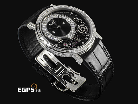 PIAGET 伯爵 Altiplano Skeleton 非凡珍品 G0A39120 超薄 微型自動盤 18K白金材質 <font color="#84C1FF">原廠鑲嵌38顆長方形美鑽（約1.4克拉）及266顆圓形美鑽（約1.9克拉）錶殼 鑲飾33顆長方形美鑽（約1.3克拉）面盤 </font><font color="#FF0000">2026年保卡 新錶參考訂價：6,400,000元</font> 手動上鍊 38mm